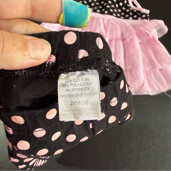 Little Lass Set with Tutu and Polka Dots - Picture 4 of 5